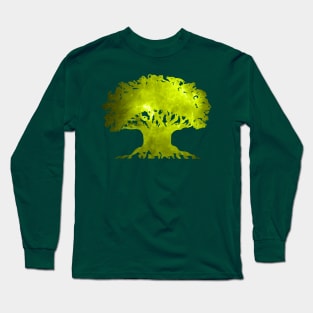 Tree of Life Abstract Long Sleeve T-Shirt